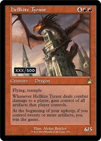 Hellkite Tyrant (Retro Frame) (Serial Numbered) - Ravnica Remastered - Magic: The Gathering card