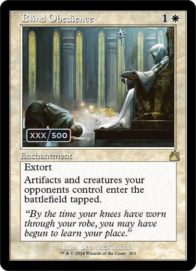 Blind Obedience (Retro Frame) (Serial Numbered)