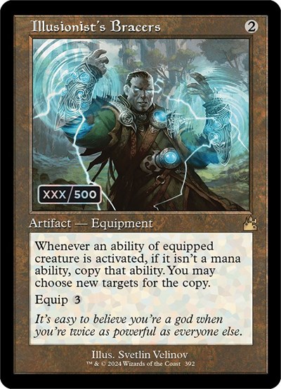 Illusionist's Bracers (Retro Frame) (Serial Numbered)