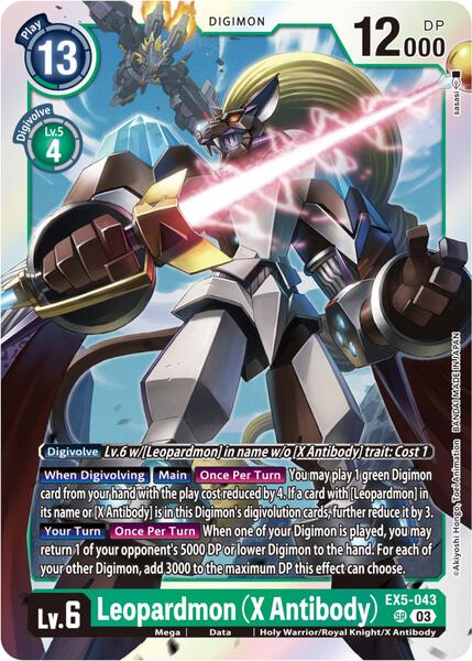 Leopardmon (X Antibody) - Animal Colosseum - Digimon Card Game