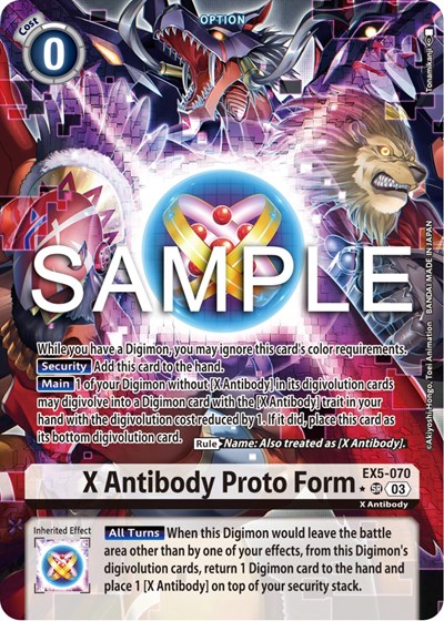 X Antibody Proto Form (Alternate Art) Animal Colosseum card price