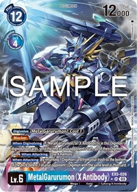 MetalGarurumon (X Antibody) (1 Star Alternate Art) - Animal Colosseum - Digimon card