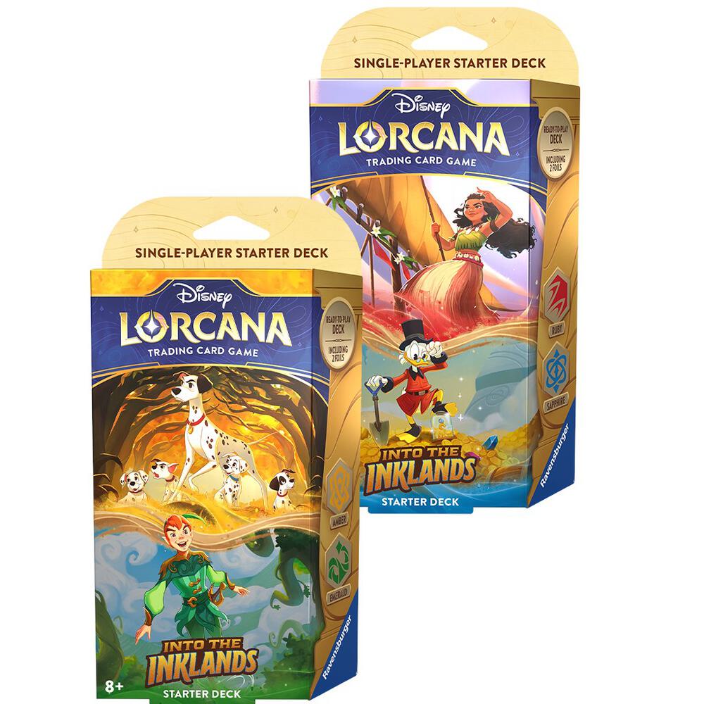 ロルカナ Lorcana 2段 コモン＆アンコモン 4倍 コンプリートセット Disney Lorcana: Into the Inklands Starter Deck [Set of 2] - Into