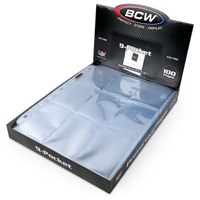 BCW 9-Pocket Protective Pages (100ct.) from BCW Storage Album Pages Pokemon card image
