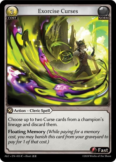 Exorcise Curses — Foil Alchemical Revolution Common Grand Archive card — value and price