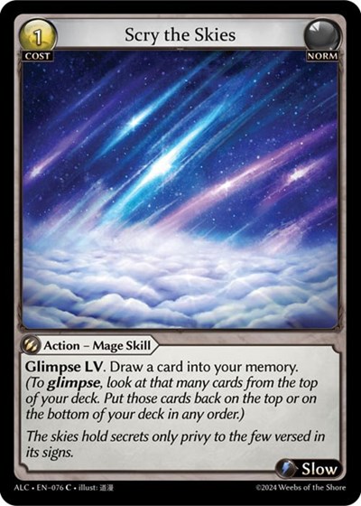 Scry the Skies card
