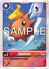 Sunmon (Animal Colosseum Box Promotion Pack) - Animal Colosseum - Digimon card