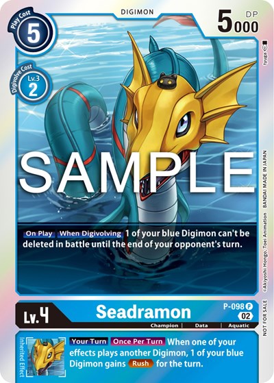 Seadramon - P-098 (Limited Card Pack Ver.2) Digimon Promotion Cards card price