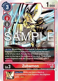 Zubamon - P-097 (Limited Card Pack Ver.2) - Digimon Promotion Cards - Digimon card