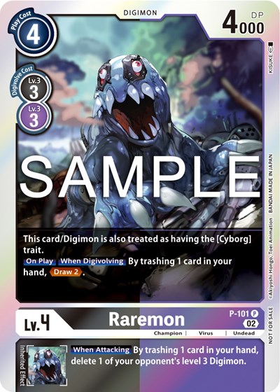 Raremon - P-101 (Limited Card Pack Ver.2) Digimon Promotion Cards card price