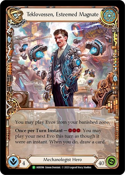 Teklovossen, Esteemed Magnate - HER096 Flesh and Blood: Promo Cards Promo Flesh and Blood card — value and price