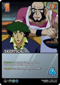 Skeptical - UniVersus Challenger Series: Cowboy Bebop and Trigun Stampede trading card