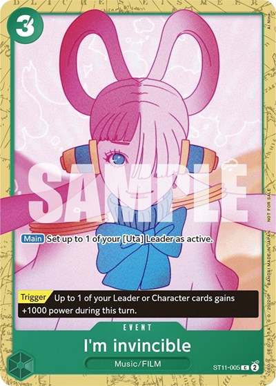 I'm invincible (Starter Deck 11: Uta Deck Battle)