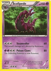Scolipede - 54/114 (Cracked Ice Holo) #54/114 from Blister Exclusives Pokemon card image