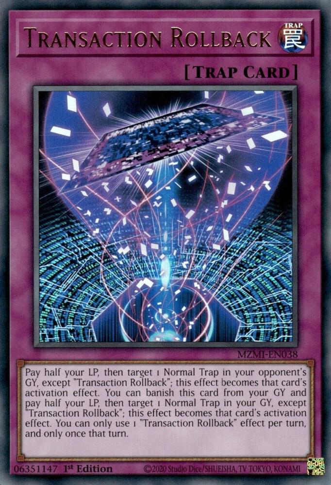 Transaction Rollback - Maze of Millennia - YuGiOh - TCGplayer.com
