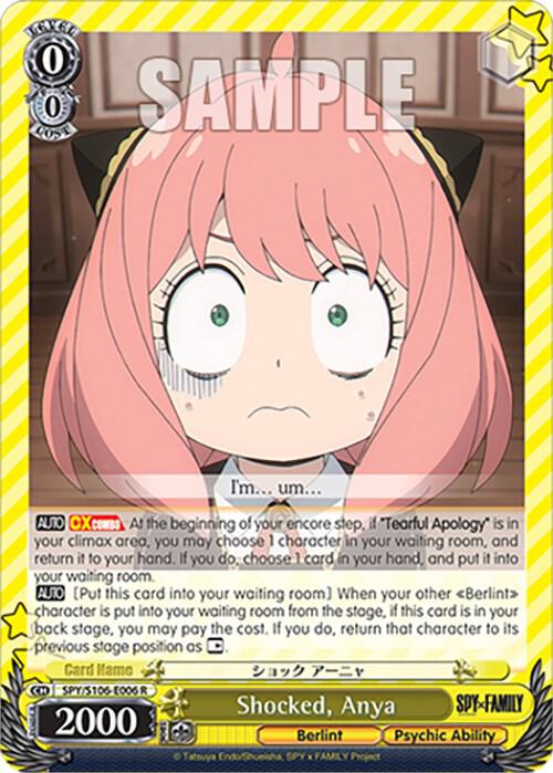 Shocked, Anya - SPY x FAMILY - Weiss Schwarz - TCGplayer.com