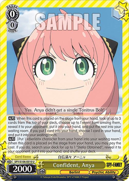 Confident, Anya - SPY x FAMILY - Weiss Schwarz - TCGplayer.com