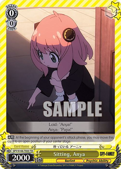 Sitting, Anya - SPY x FAMILY - Weiss Schwarz - TCGplayer.com