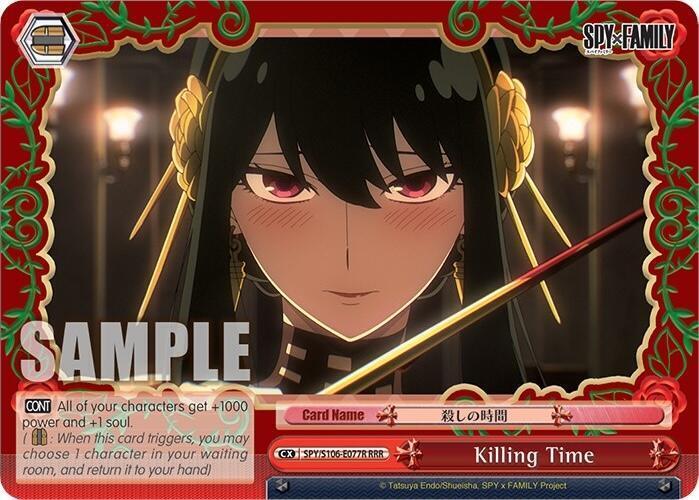 Killing Time (RRR) - SPY x FAMILY - Weiss Schwarz - TCGplayer.com