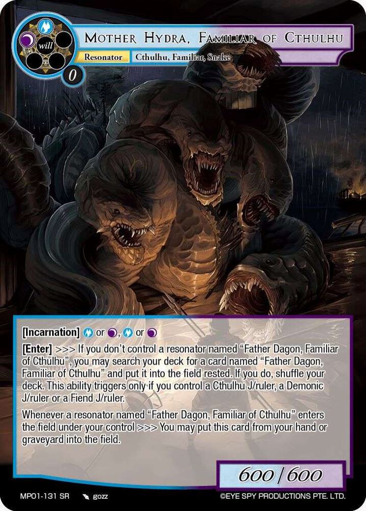 Mother Hydra, Familiar of Cthulhu