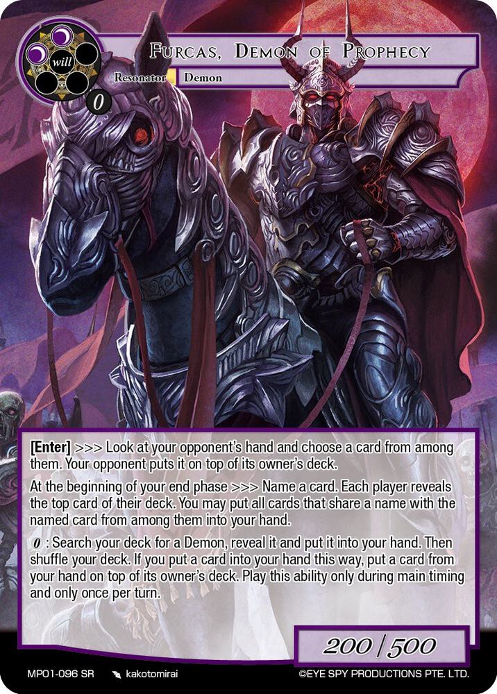 Furcas, Demon of Prophecy