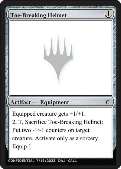 Toe Breaking Helmet