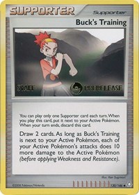 Buck's Training - 130/146 (Prerelease) [Staff] #130 from Miscellaneous Cards & Products Pokemon card image
