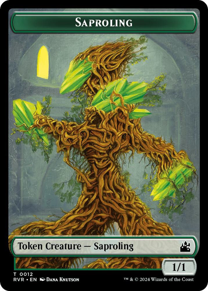 Saproling // Bird Illusion Double-Sided Token