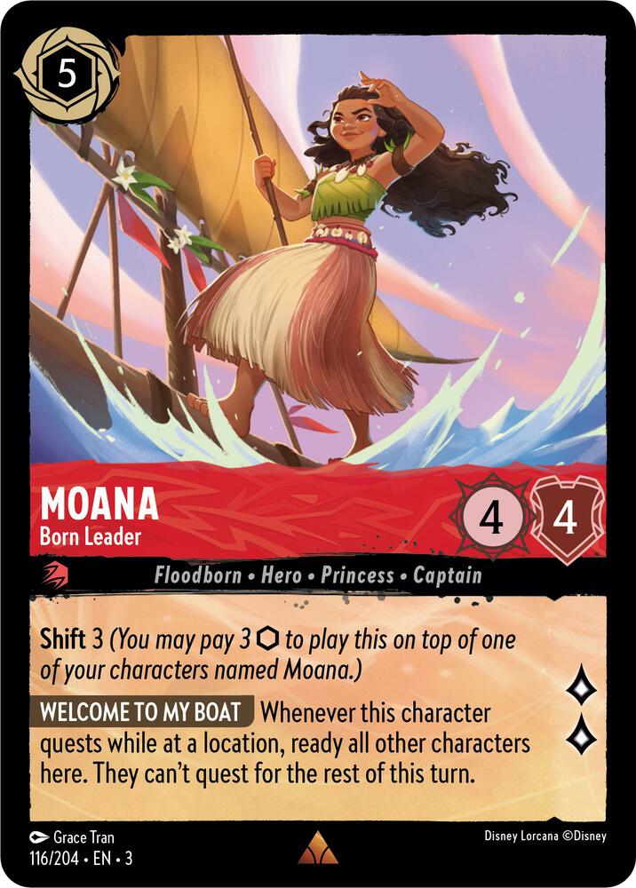 Moana - Born Leader - Into the Inklands - Disney Lorcana