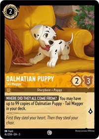 Dalmatian Puppy - Tail Wagger (4c/204) - Into the Inklands - Lorcana card