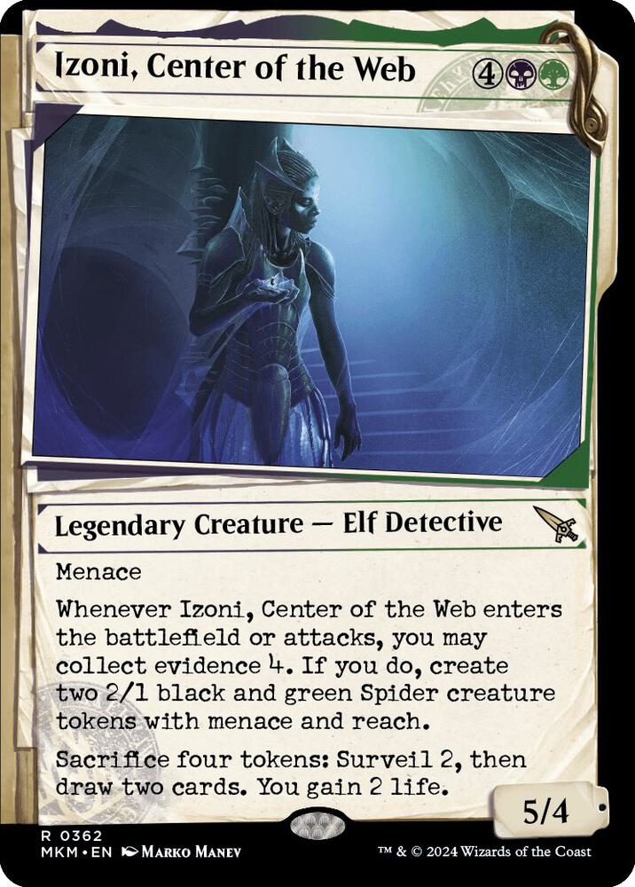 Izoni, Center of the Web (Showcase) 362 card