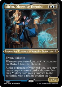 Mirko, Obsessive Theorist (Display Commander) - Thick Stock