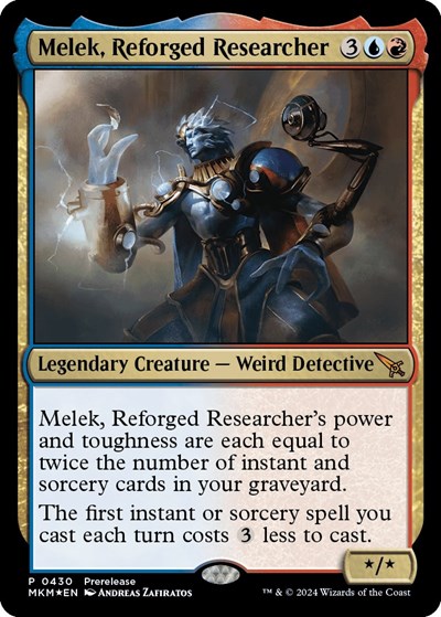 Melek, Reforged Researcher (Prerelease) MKM 430 Magic card