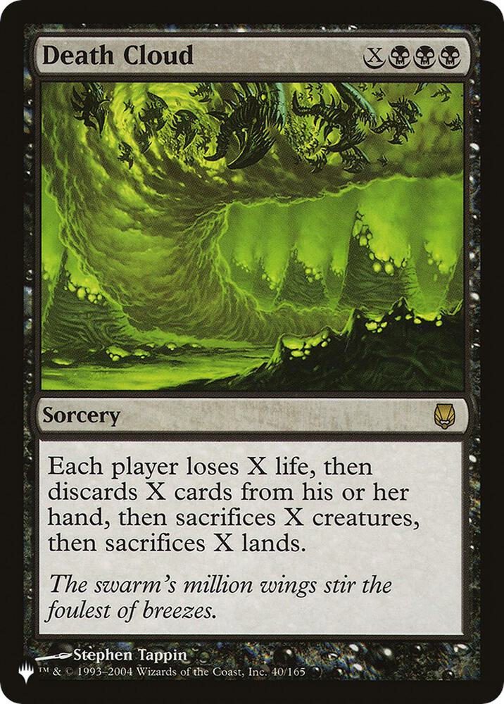 Death Cloud #DST-40 — The List