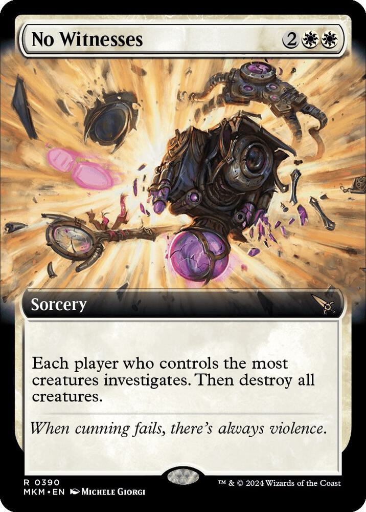No Witnesses (Extended Art) 390 card