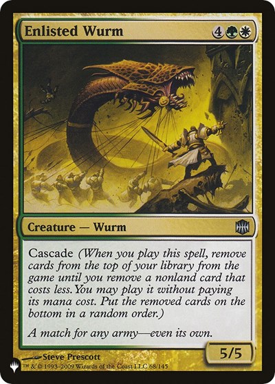 Enlisted Wurm (The List) PLST ARB-68 Magic card