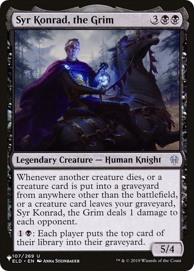 Syr Konrad, the Grim (The List) PLST ELD-107 Magic card