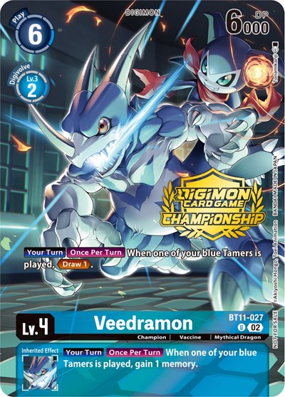 Veedramon (Championship 2023 Tamers Pack) Dimensional Phase Promo Digimon card — value and price