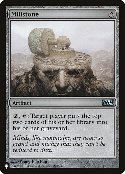 Millstone (The List, from M14) from LIST #M14-213, Magic: The Gathering card