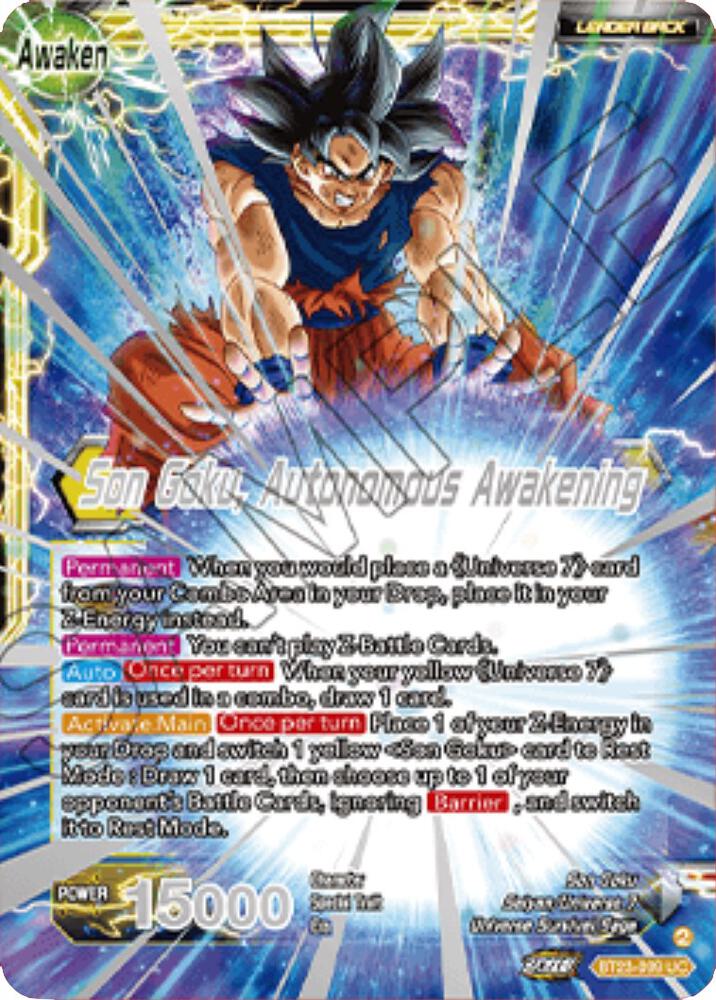 SSB Son Goku // Son Goku, Autonomous Awakening (2023 Championship Finals)