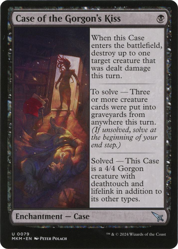 Case of the Gorgon's Kiss (a) - Murders at Karlov Manor - Magic: The Gathering - TCGplayer.com Case of the Gorgon's Kiss (a) - Murders at Karlov Manor - Magic: The Gathering - TCGplayer.com