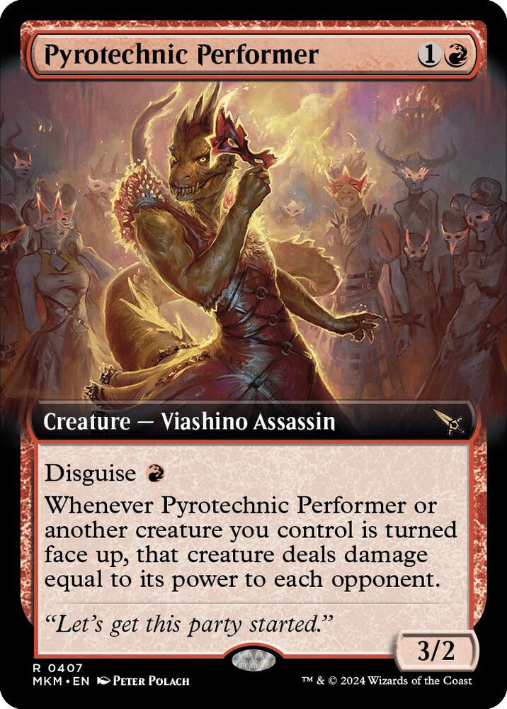 Pyrotechnic Performer (Extended Art) 407 card