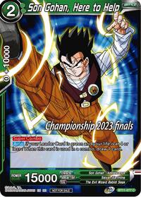 Son Gohan, Here to Help (2023 Championship Finals Celebration Pack) card art