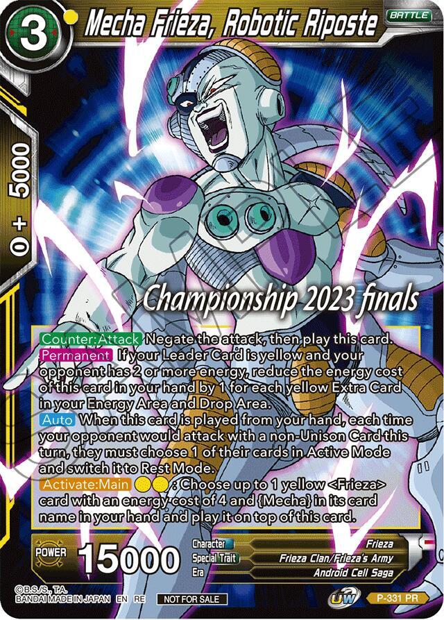 Mecha Frieza, Robotic Riposte (2023 Championship Finals