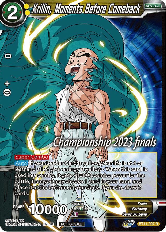 【　For☆カリン様　】 Krillin, Moments Before Comeback (2023 Championship Finals