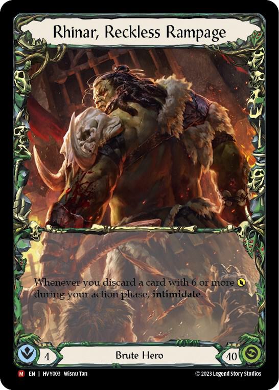 Rhinar, Reckless Rampage Worlds限定プロモ　未開封 Rhinar, Reckless Rampage - Heavy Hitters - Flesh and Blood TCG