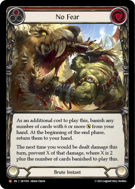 No Fear - Heavy Hitters - Flesh and Blood TCG - TCGplayer.com