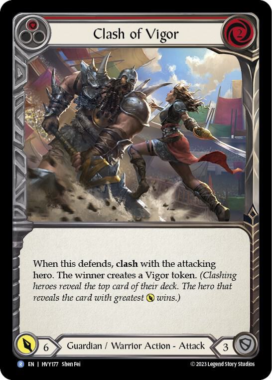 Clash of Vigor (Red) - Heavy Hitters - Flesh and Blood TCG