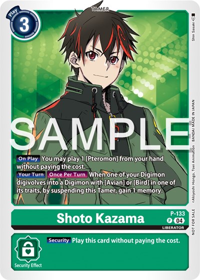 Shoto Kazama (Digimon Liberator Promotion Pack) Digimon Promotion Cards card price