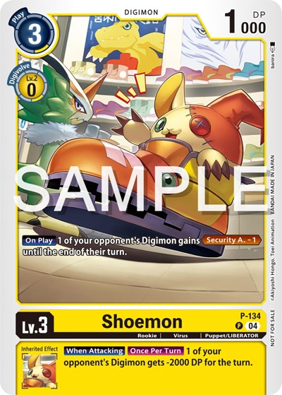 Shoemon (Digimon Liberator Promotion Pack) Digimon Promotion Cards card price
